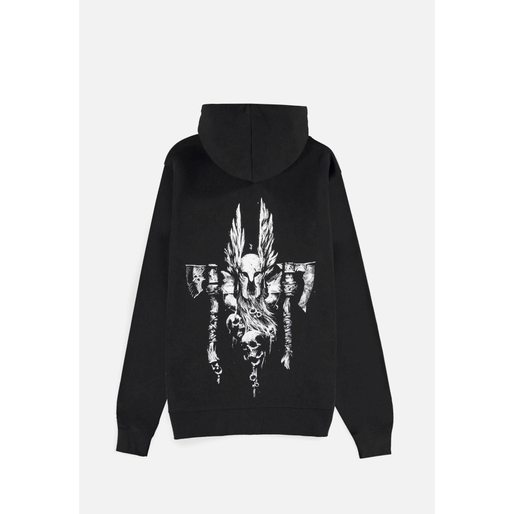 Diablo - Diablo IV Barbarian Sigil Kapuzenpullover mit Reißverschluss - Schwarz
